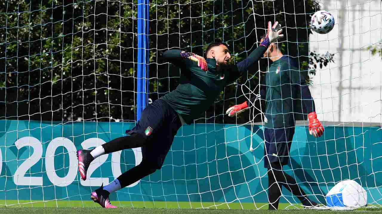 Allenamento portieri Nazionale