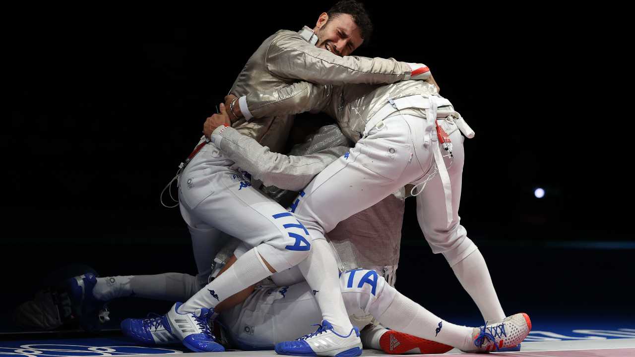 La squadra di sciabola maschile