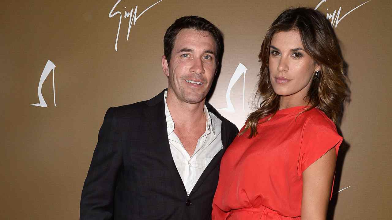 La Canalis con il marito