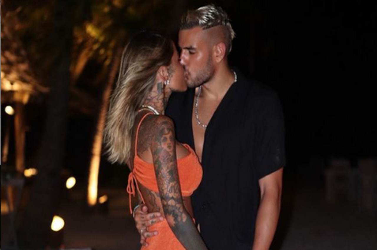 Zoe Cristofoli e Theo Hernandez