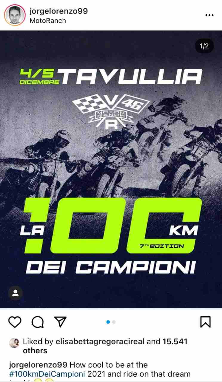 Jorge Lorenzo alla 100 km dei campioni