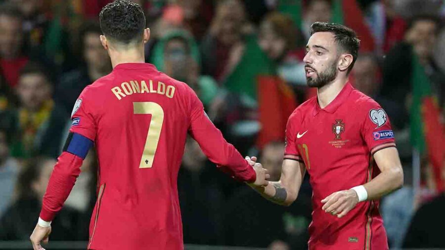 Cristiano Ronaldo e Bruno Fernandes