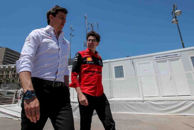 Toto Wolff e Mattia Binotto