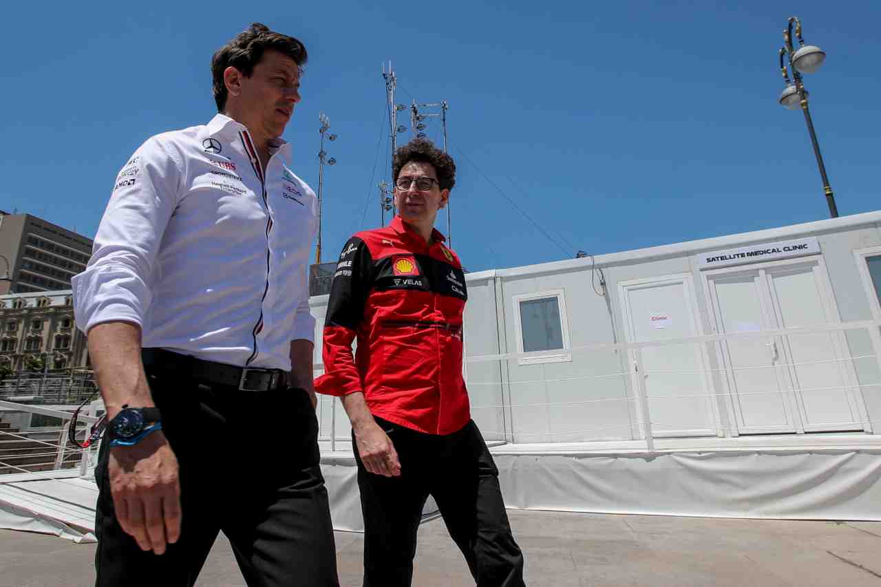 Toto Wolff e Mattia Binotto