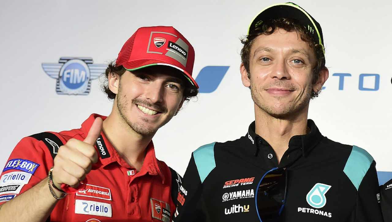 Bagnaia e Rossi