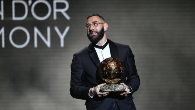 Karim Benzema premiato con il Pallone d'Oro [Credit: web]