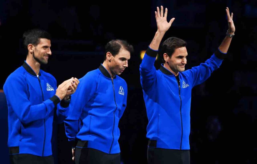 Federer Nadal e Djokovic