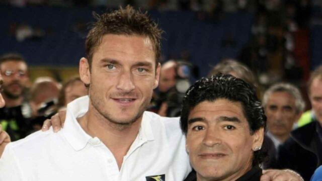 totti maradona amicizia legame morte instagram