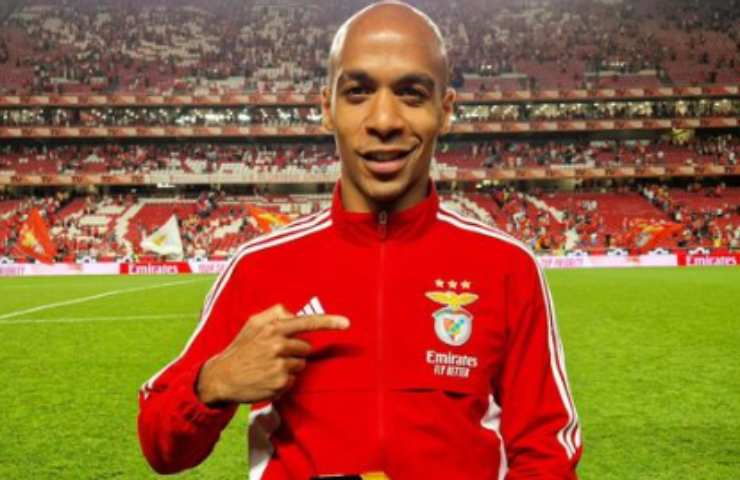 Joao Mario in una recente partita con il Benfica