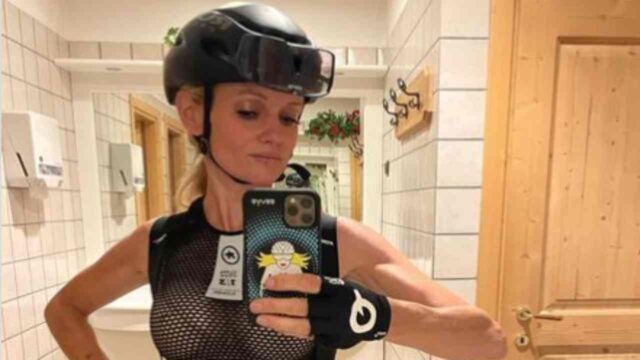 justine mattera instagram foto bici figli marito