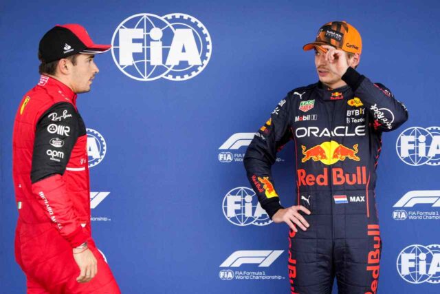 Leclerc e Verstappen