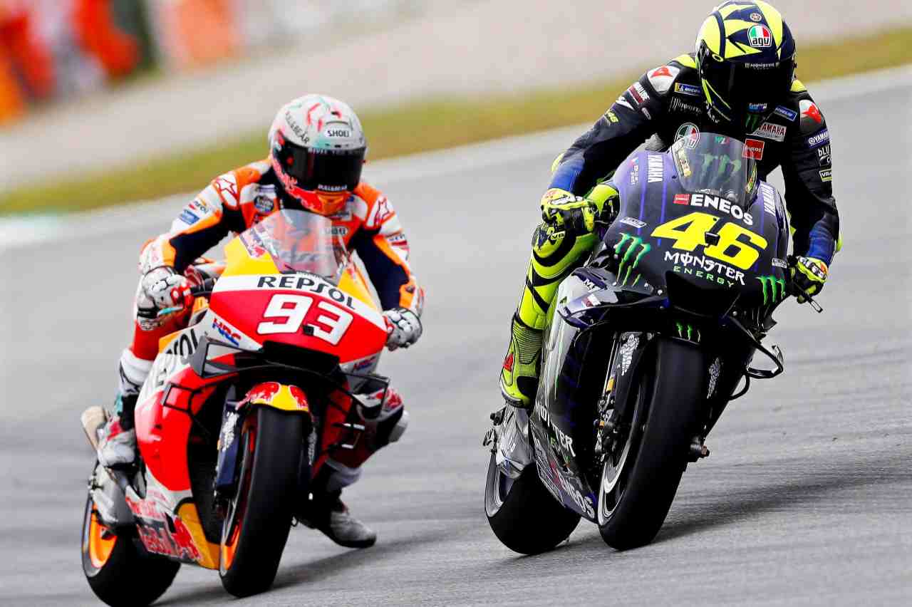 Marc Marquez e Valentino Rossi
