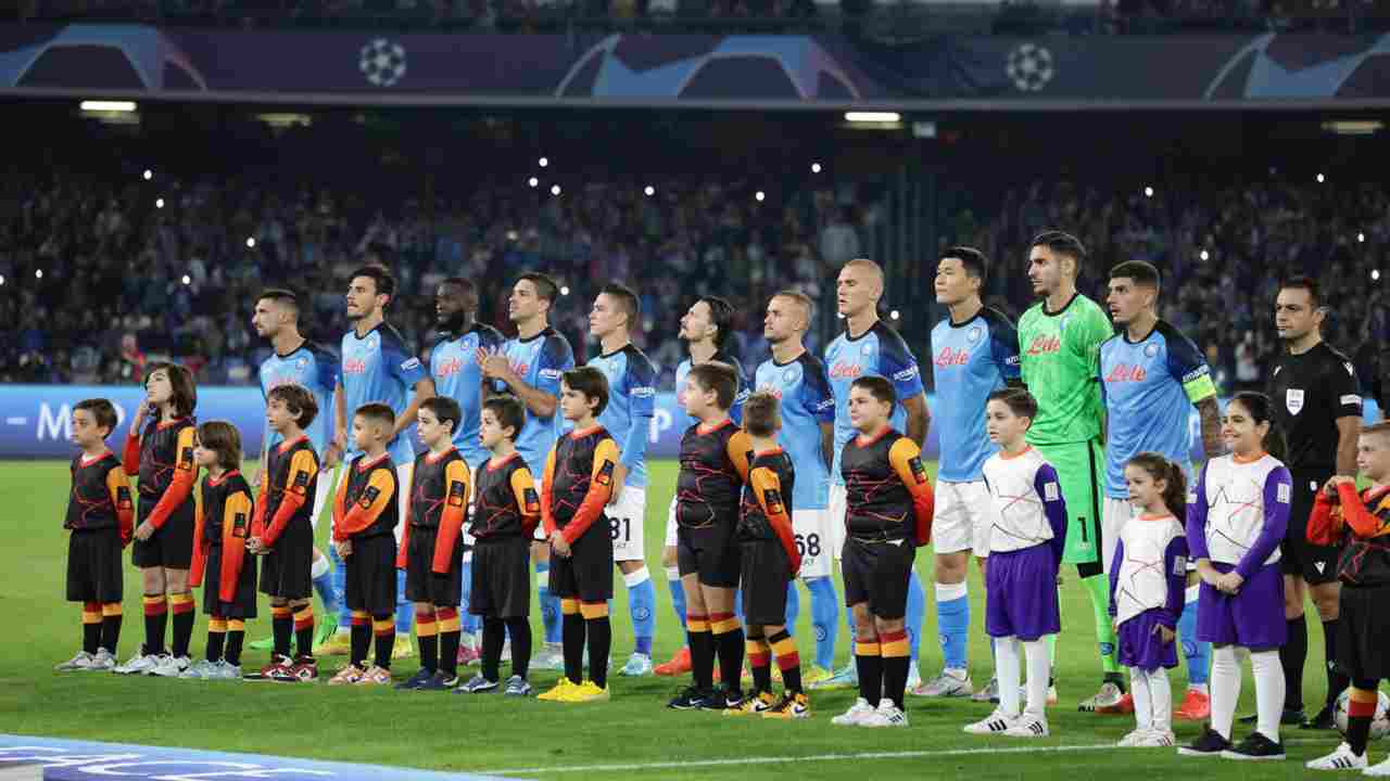 Una foto del Napoli durante le notti di Champions [Credit: LaPresse] - Sportitalia