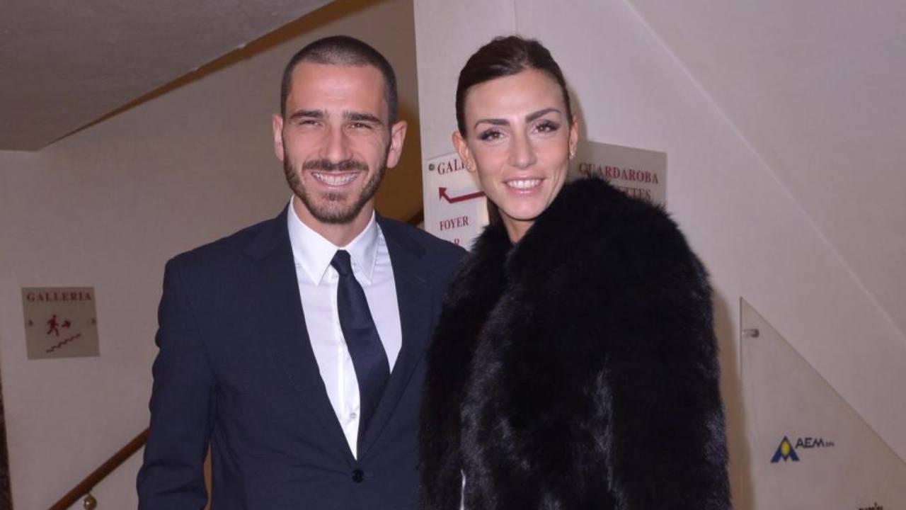 Bonucci con la moglie Martina Maccari [Credit: LaPresse] - Sportitalia