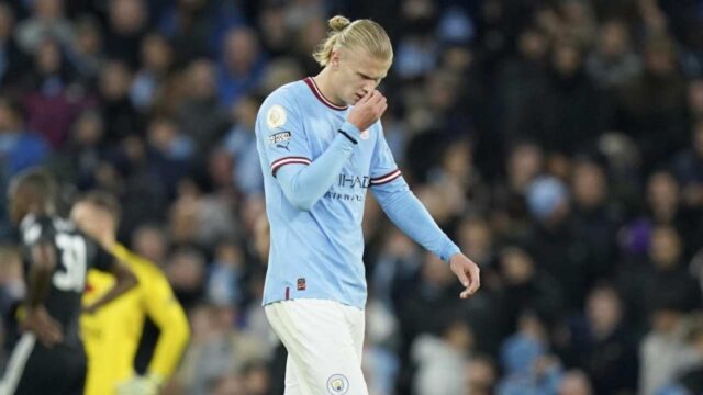 Erling Braut Haaland, attaccante del Manchester City [Credit: LaPresse] - Sportitalia