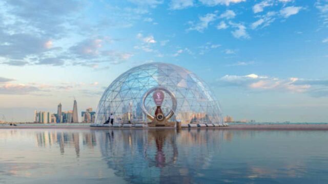 Il futuristico orologio utilizzato per il conto alla rovescia verso il Mondiale [Credit: Pixabay] - Sportialia.com