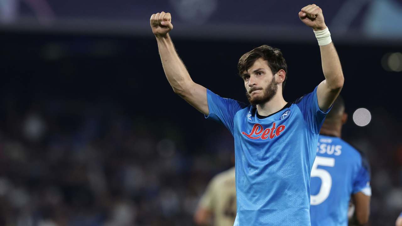 Kvicha Kvaratskhelia, attaccante del Napoli [Credit: LaPresse] - Sportitalia