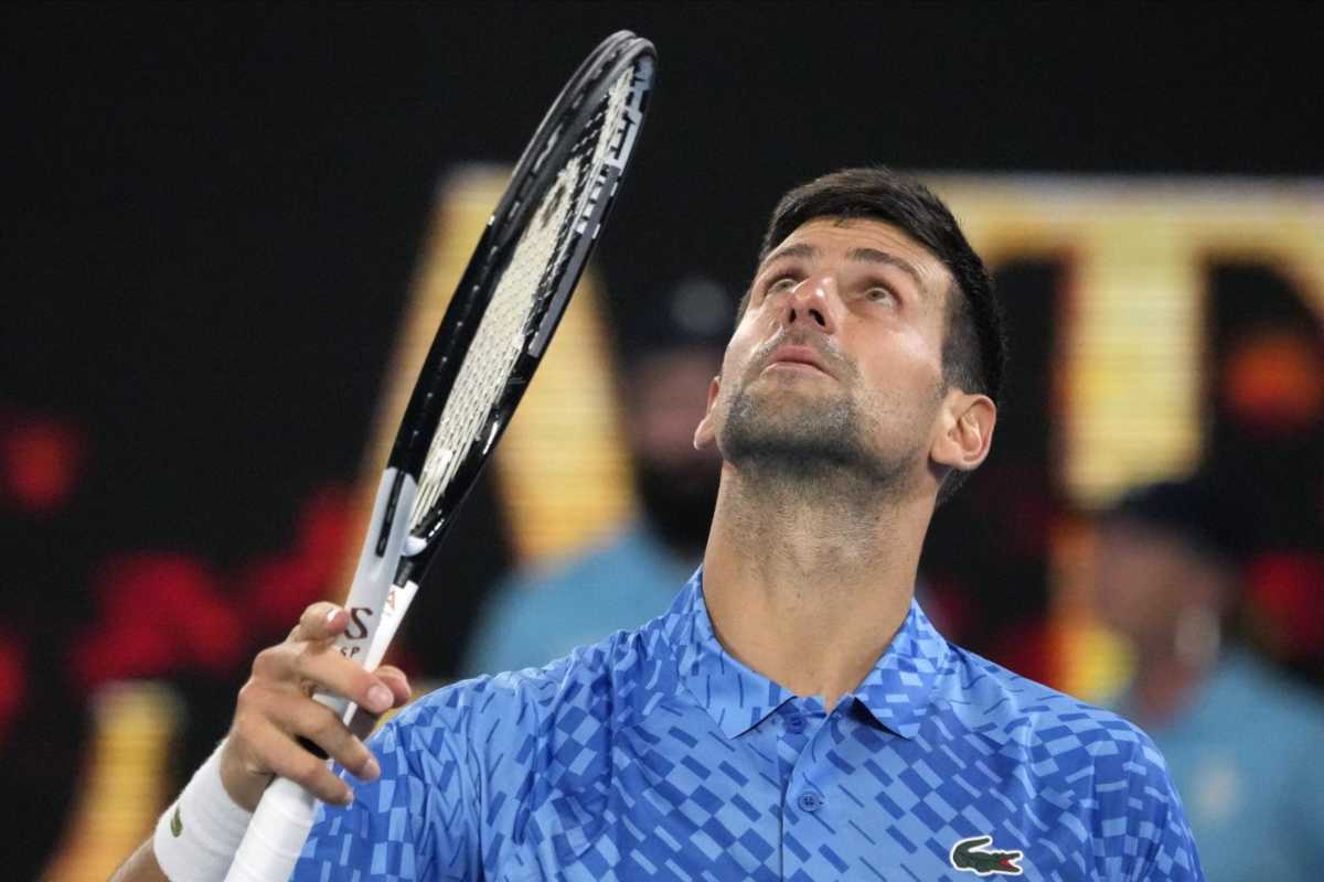 Nole Djokovic in lacrime