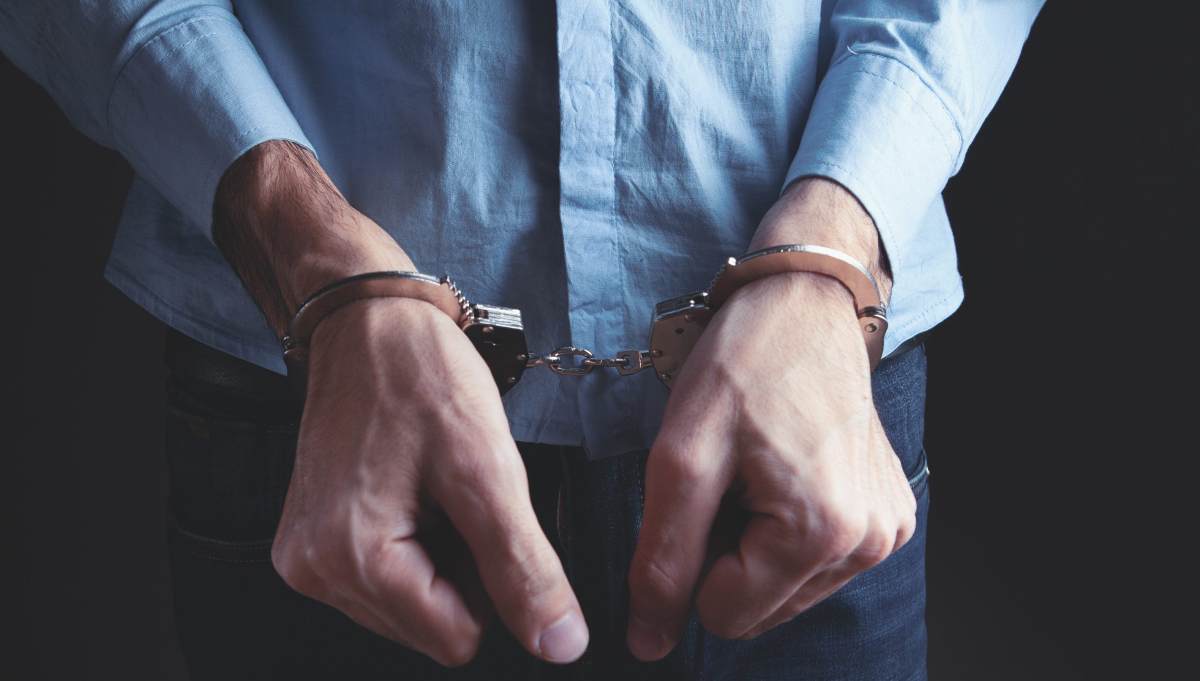 Calciatore in manette