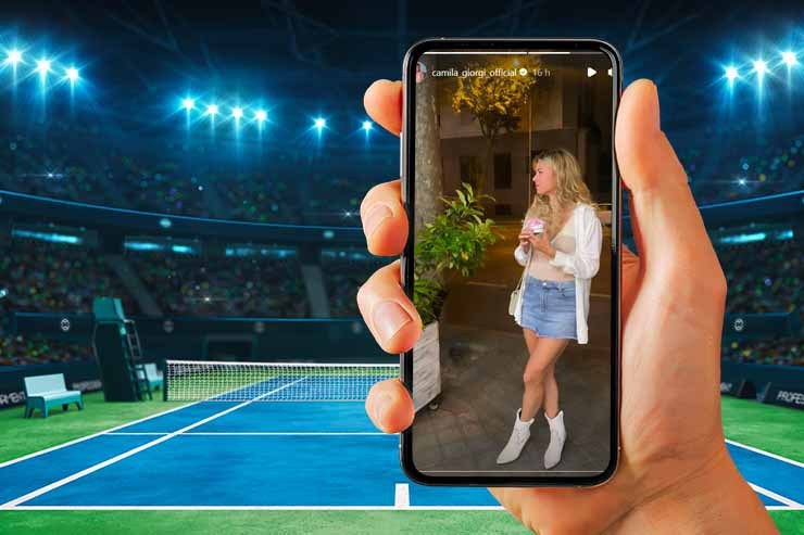 Camila Giorgi, l'outfit è da impazzire