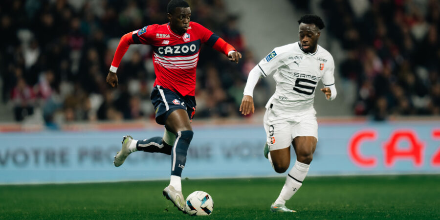 Timothy Weah con la maglia del Lille