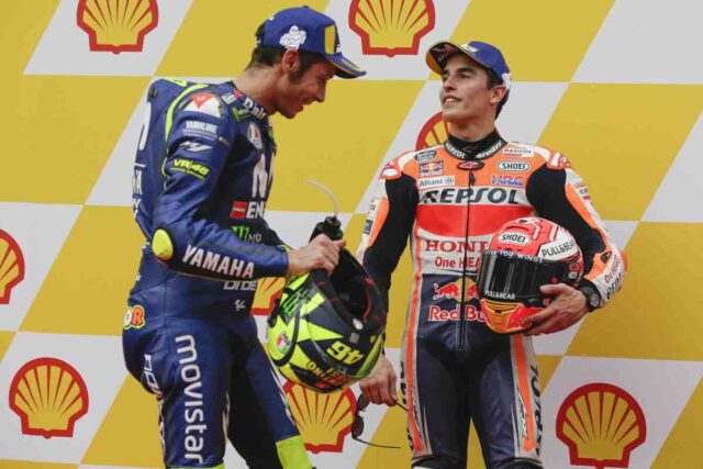 Marc Marquez e Valentino Rossi