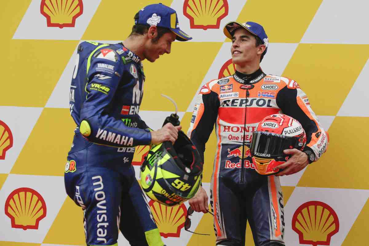 Marc Marquez e Valentino Rossi