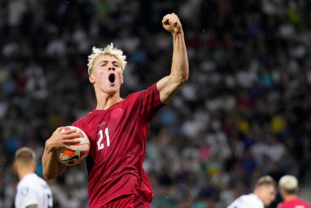 Rasmus Hojlund, attaccante del Napoli e della Danimarca