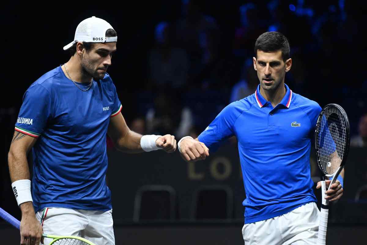 Djokovic Berrettini forfait Laver Cup