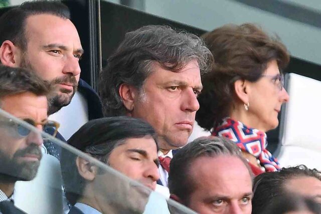 Cristiano Giuntoli allo stadio