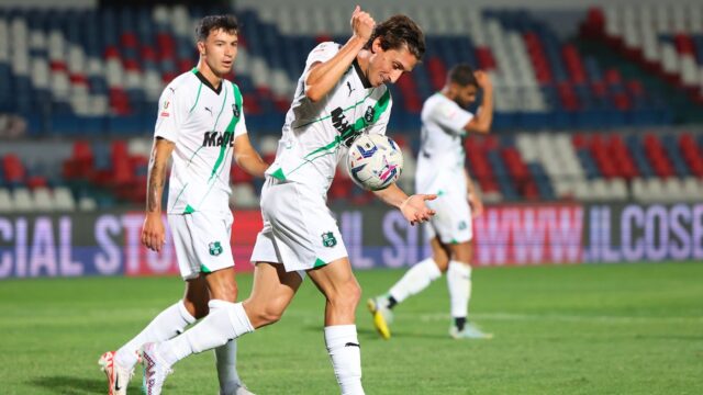 Mulattieri esulta in Coppa Italia col Sassuolo