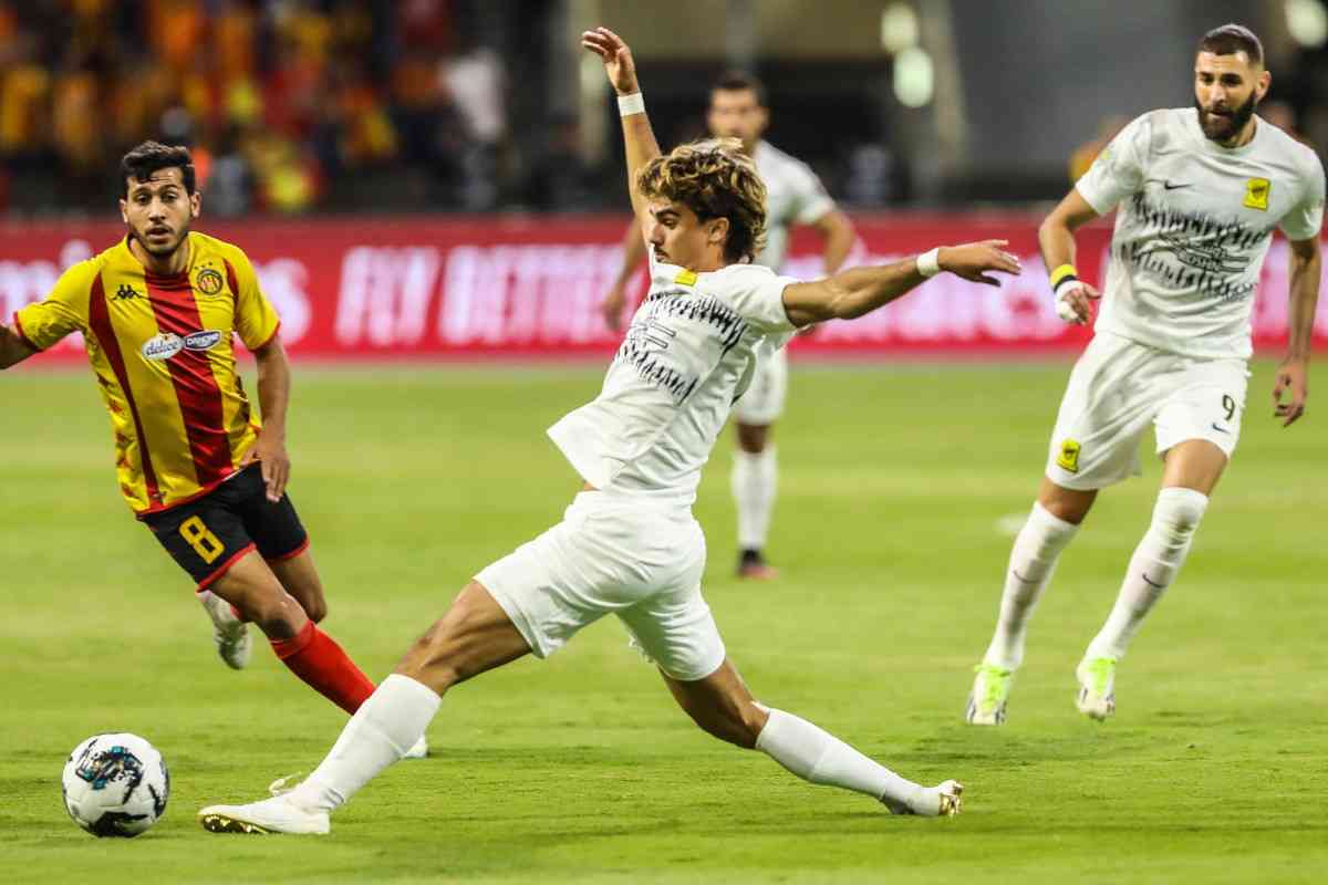 Joao Filipe Jota con la maglia dell'Al Ittihad