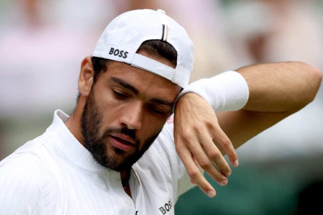Matteo Berrettini in campo