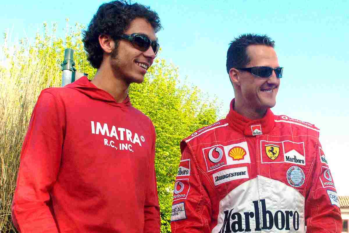 Valentino Rossi MIcheal Schuacher