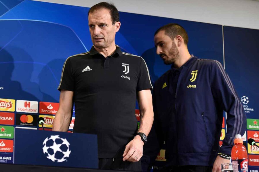 Attacco di Bonucci ad Allegri