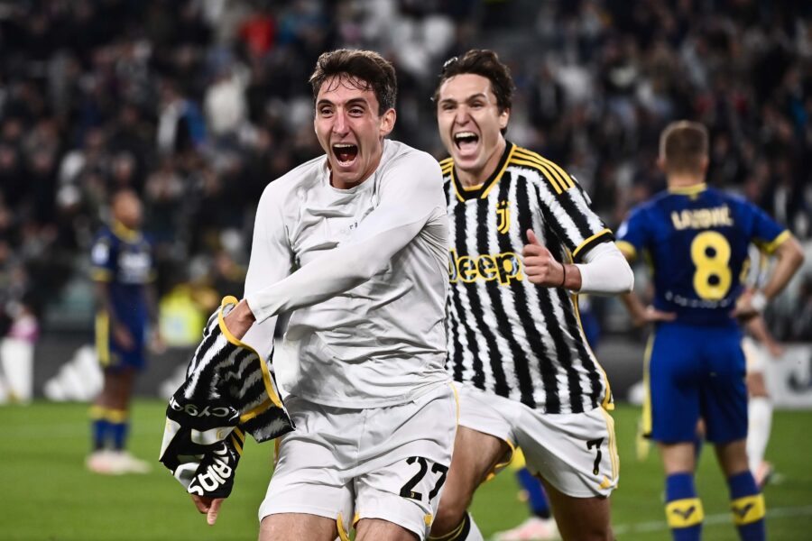 Esultanza Cambiaso Juventus Verona