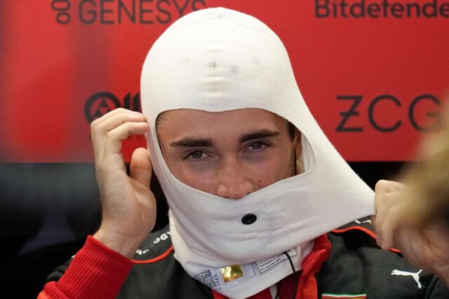 Leclerc sbotta con il team Ferrari