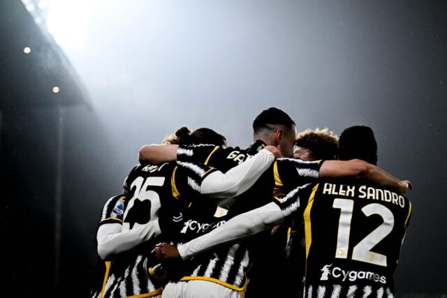 Juventus, esultanza dì gruppo