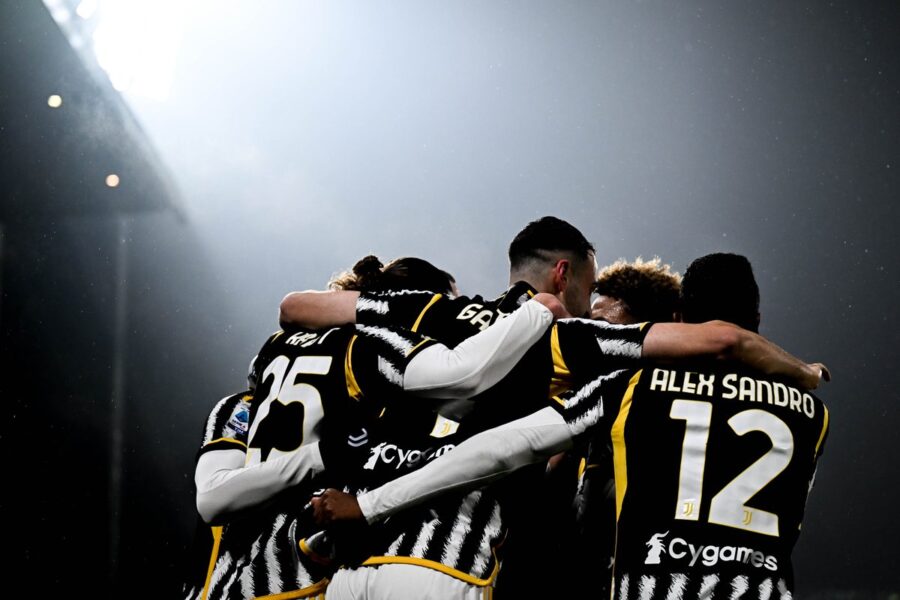 Juventus, esultanza dì gruppo
