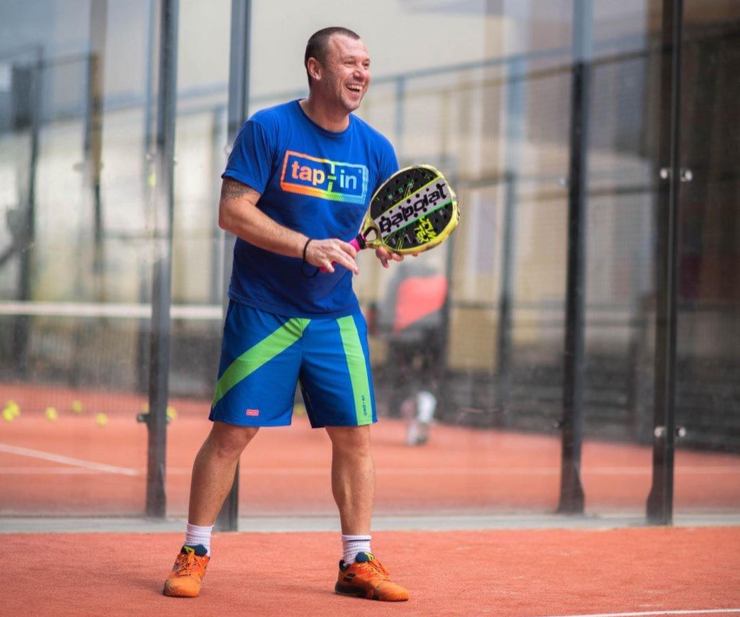 Antonio Cassano giocatore di padel