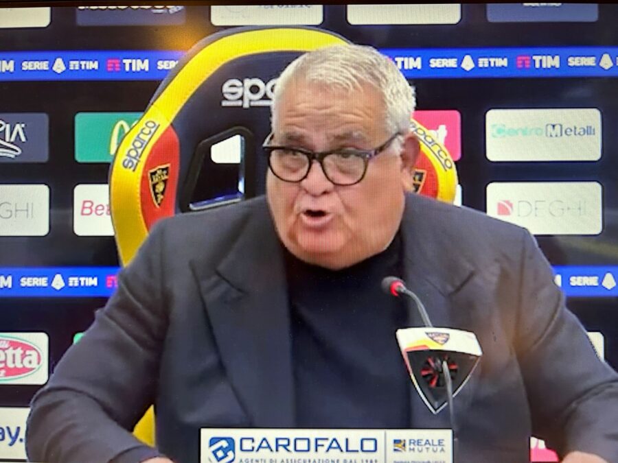 Pantaleo Corvino, direttore sportivo Lecce