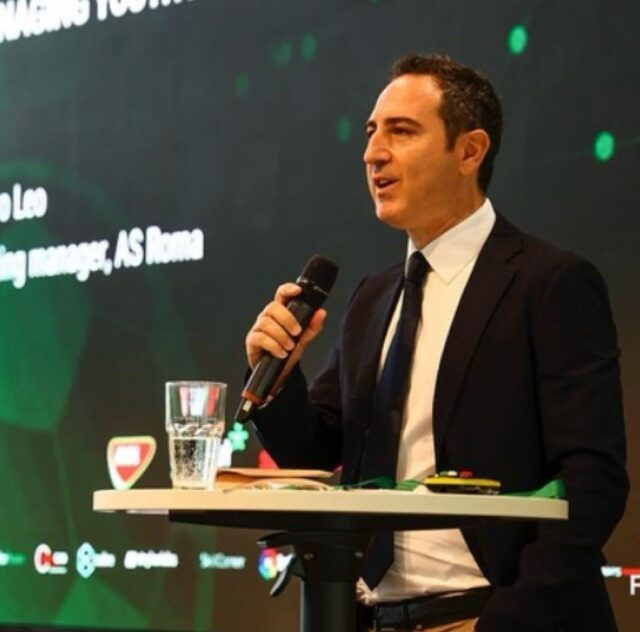 Il Direttore Sportivo della Roma Mauro Leo