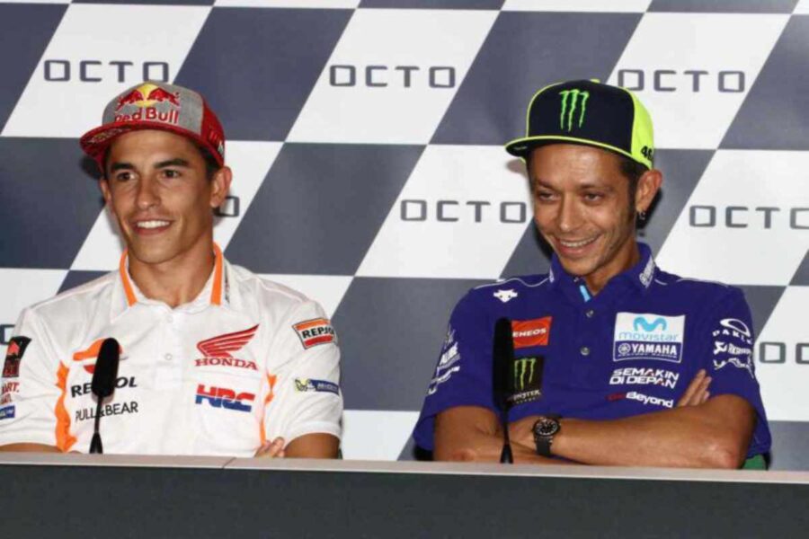 continuano gli attriti dopo quasi dieci anni tra rossi e marquez