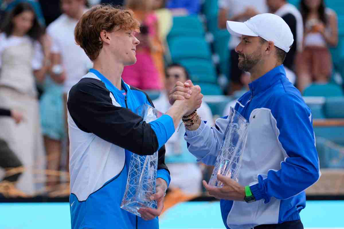 Sinner domina la classifica