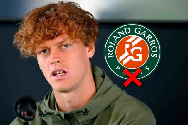 Niente da fare per Sinner al Roland Garros