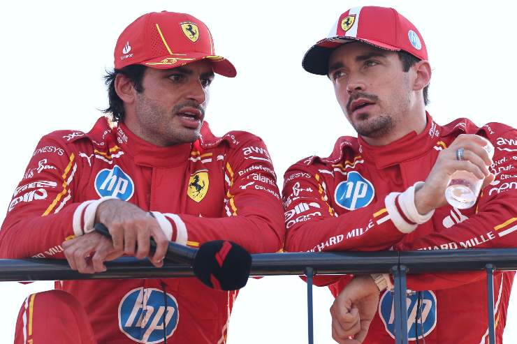 controribaltone in Ferrari tra Leclerc e Sainz