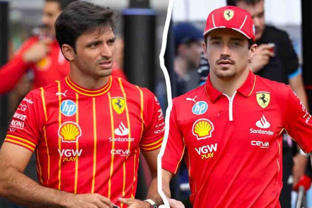 Disastro tra Sainz e Leclerc