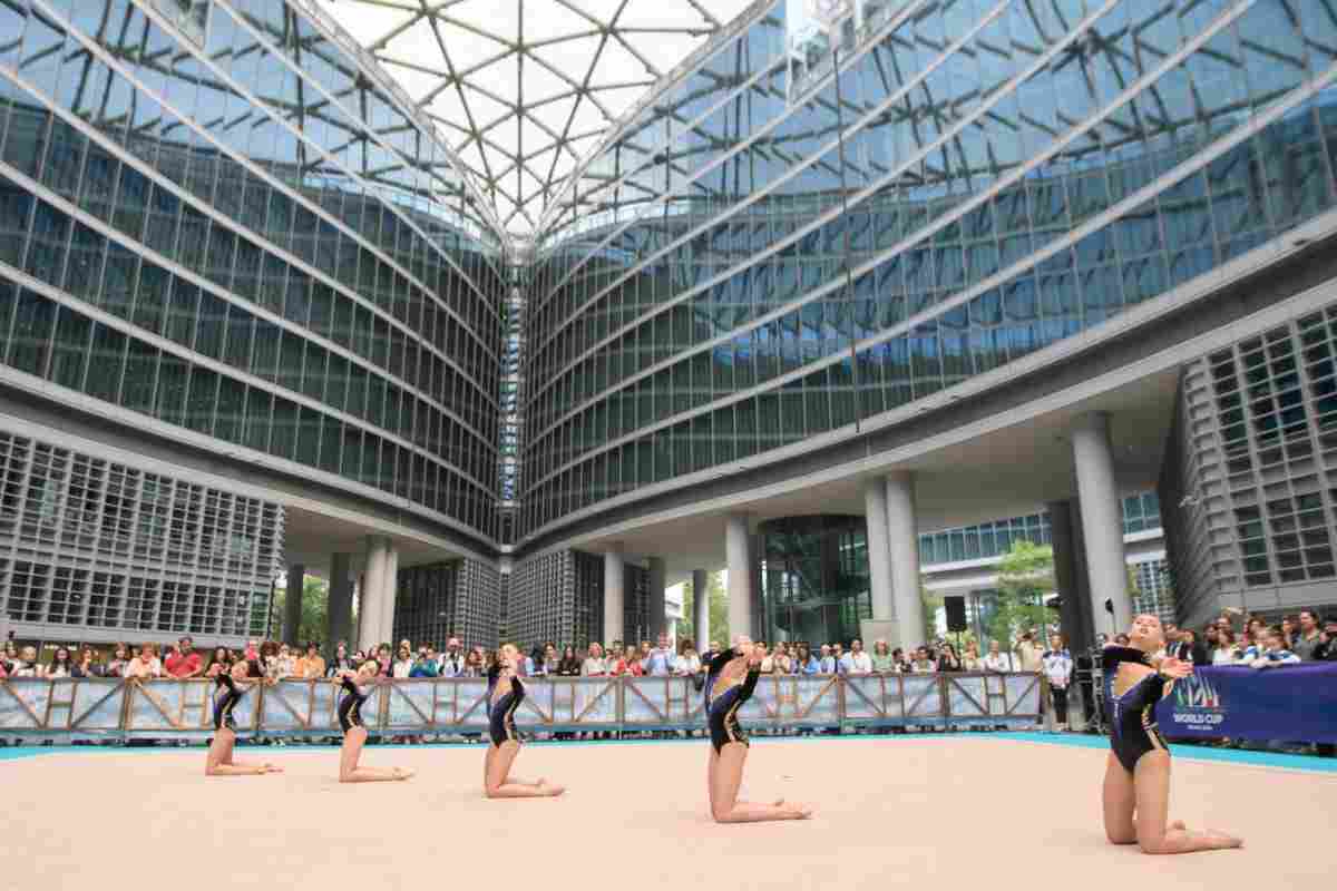 Nazionale ginnastica ritmica intrappolata Israele