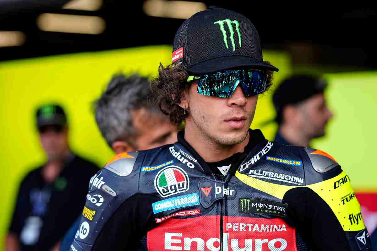 Spiata la moto di Bezzecchi 