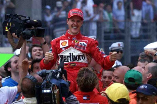 Schumacher in festa